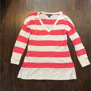 Tommy Bahama Pink and White Striped Top